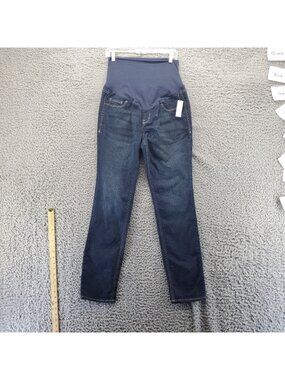 Old Navy Jeans Womens Size 12 Blue Maternity Skinny Full Panel *NWT*